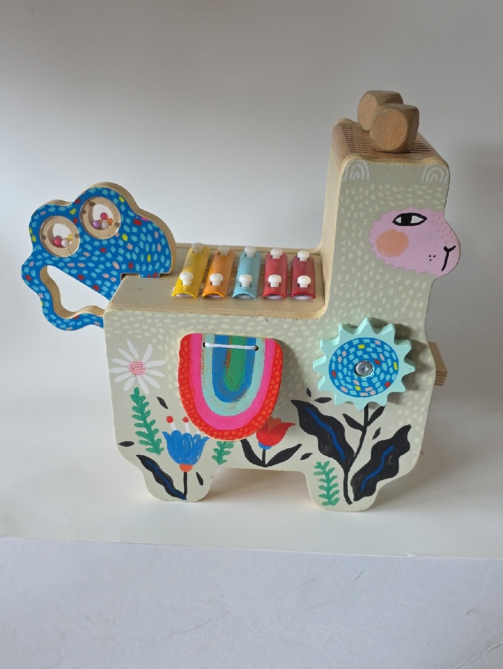 Manhattan Compant Wooden Llama Xylophone Toy - Multicolor Used